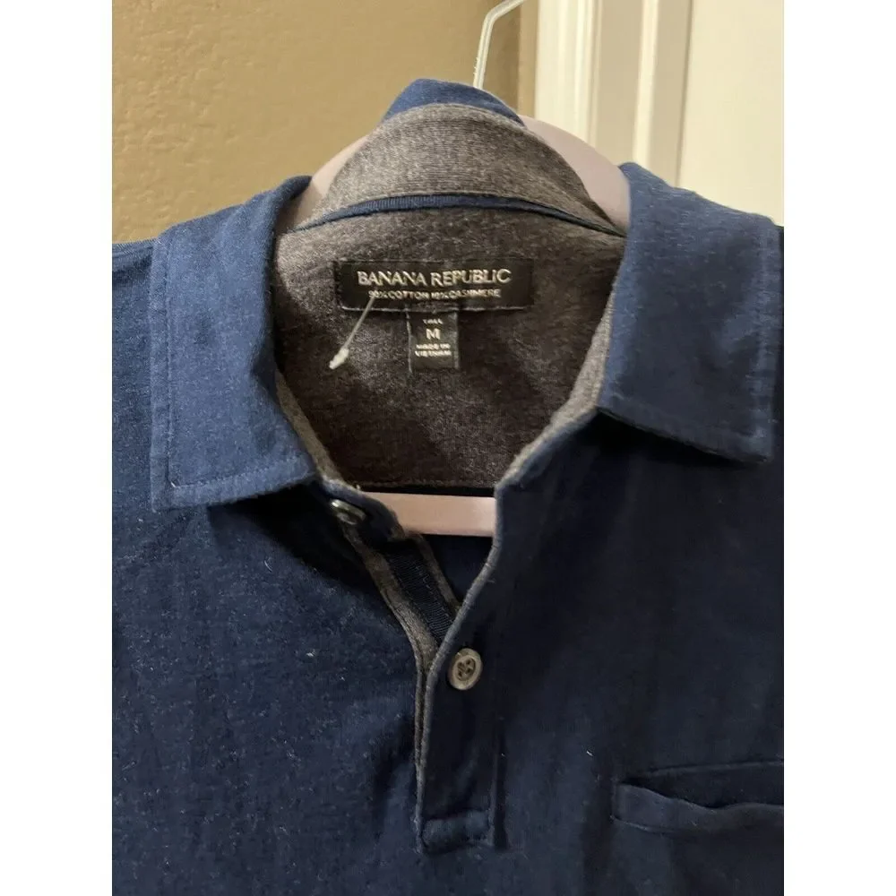 Banana Republic Cotton Cashmere Blend‎ Polo Shirt